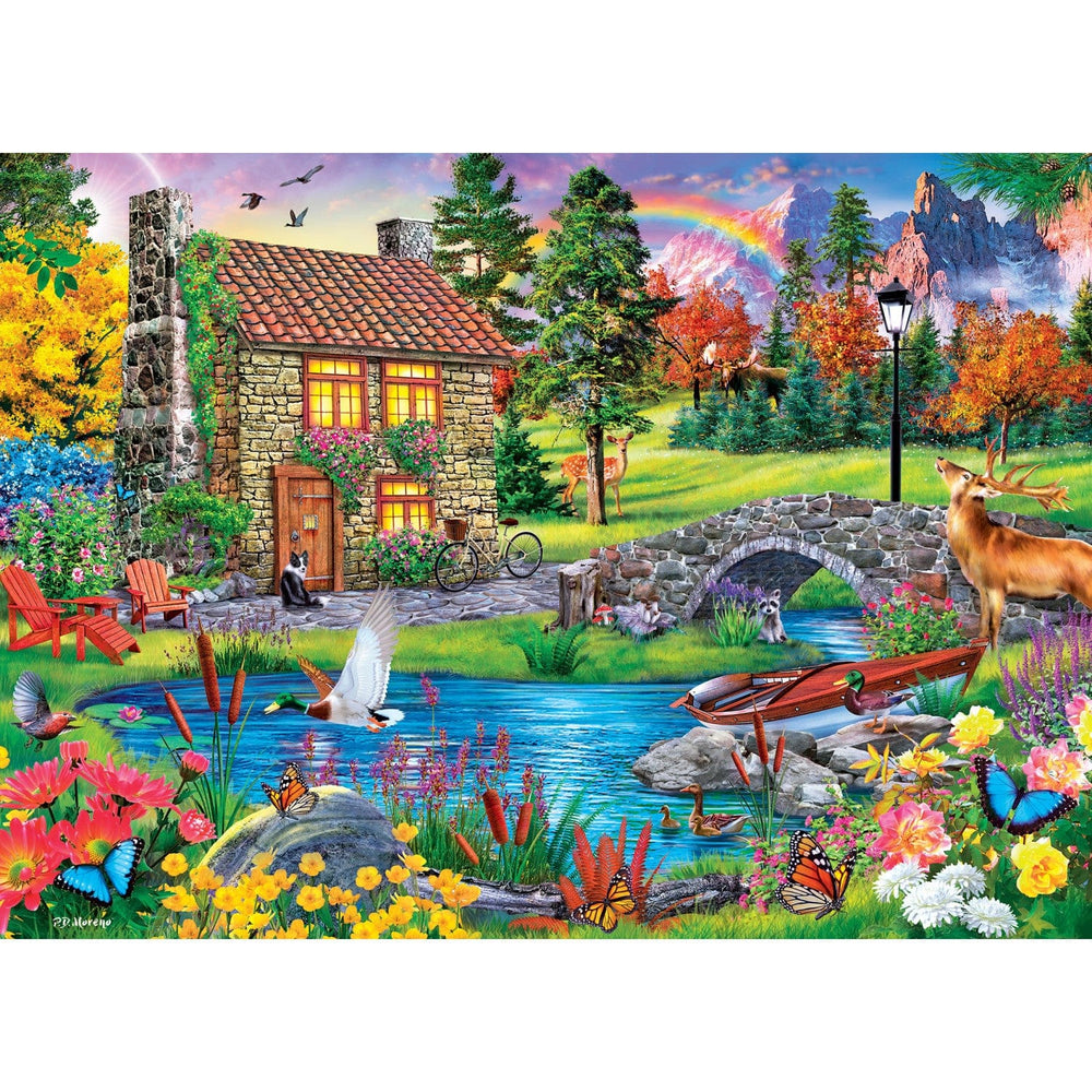 Tranquility - Stoney Brook Cottage 1000 Piece Jigsaw Puzzle
