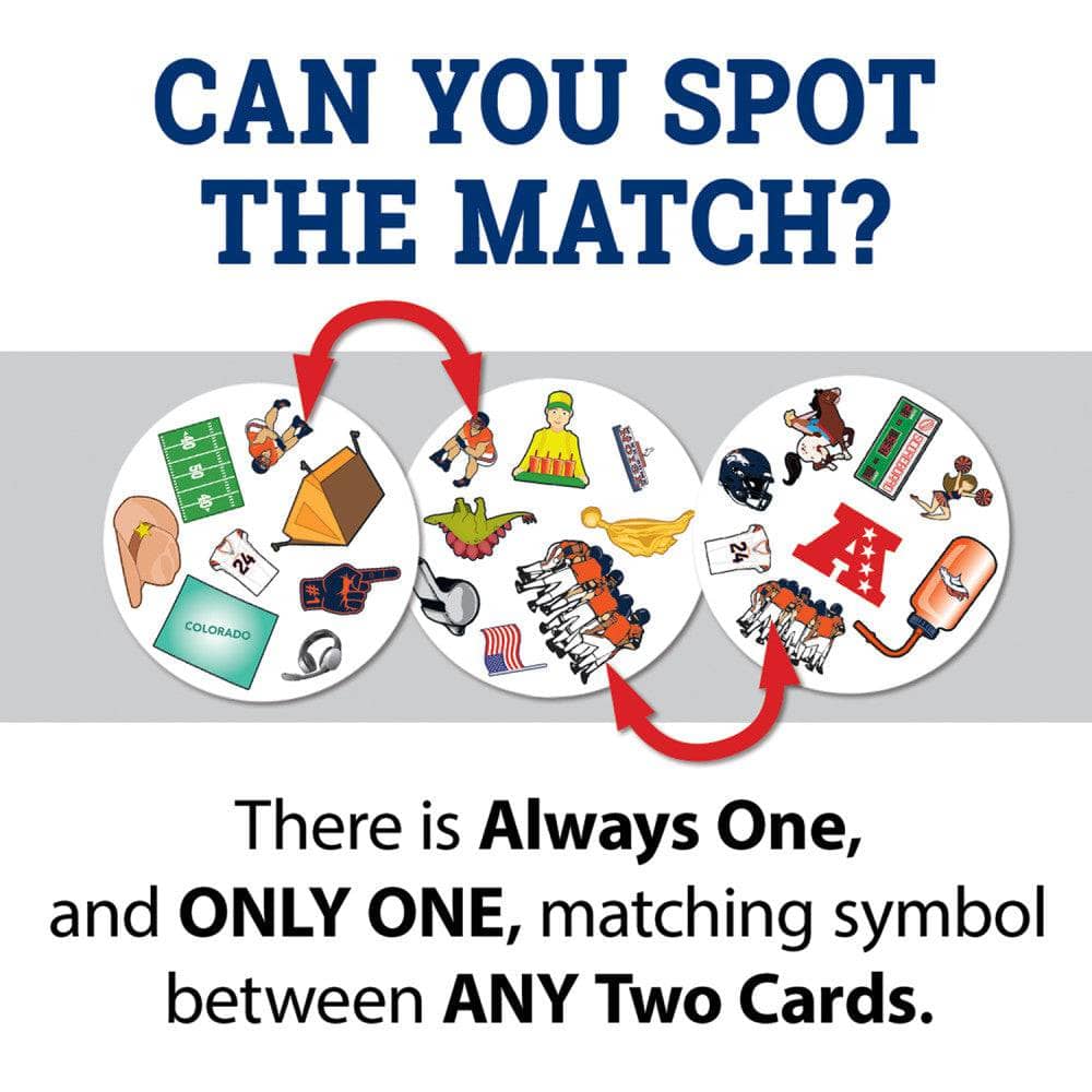 Denver Broncos Spot It! Card Game (ONLINE ORDER ONLY)