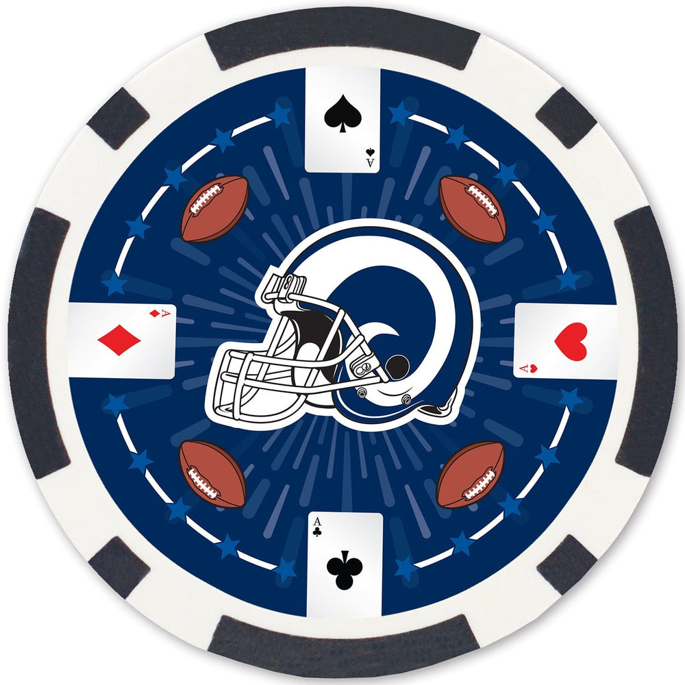 Los Angeles Rams 100 Piece Poker Chips (ONLINE ORDER ONLY)