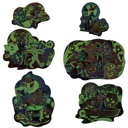 Glow in the Dark - Halloween Fun Mini Shaped Puzzles 6-Pack (ONLINE ORDER ONLY)