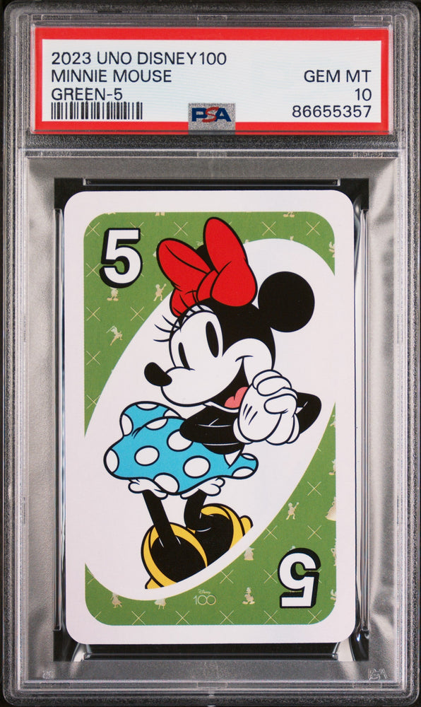 2023 UNO DISNEY 100 MINNIE MOUSE GREEN 5 PSA 10 (Online Order Only)