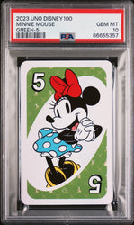 2023 UNO DISNEY 100 MINNIE MOUSE GREEN 5 PSA 10 (Online Order Only)