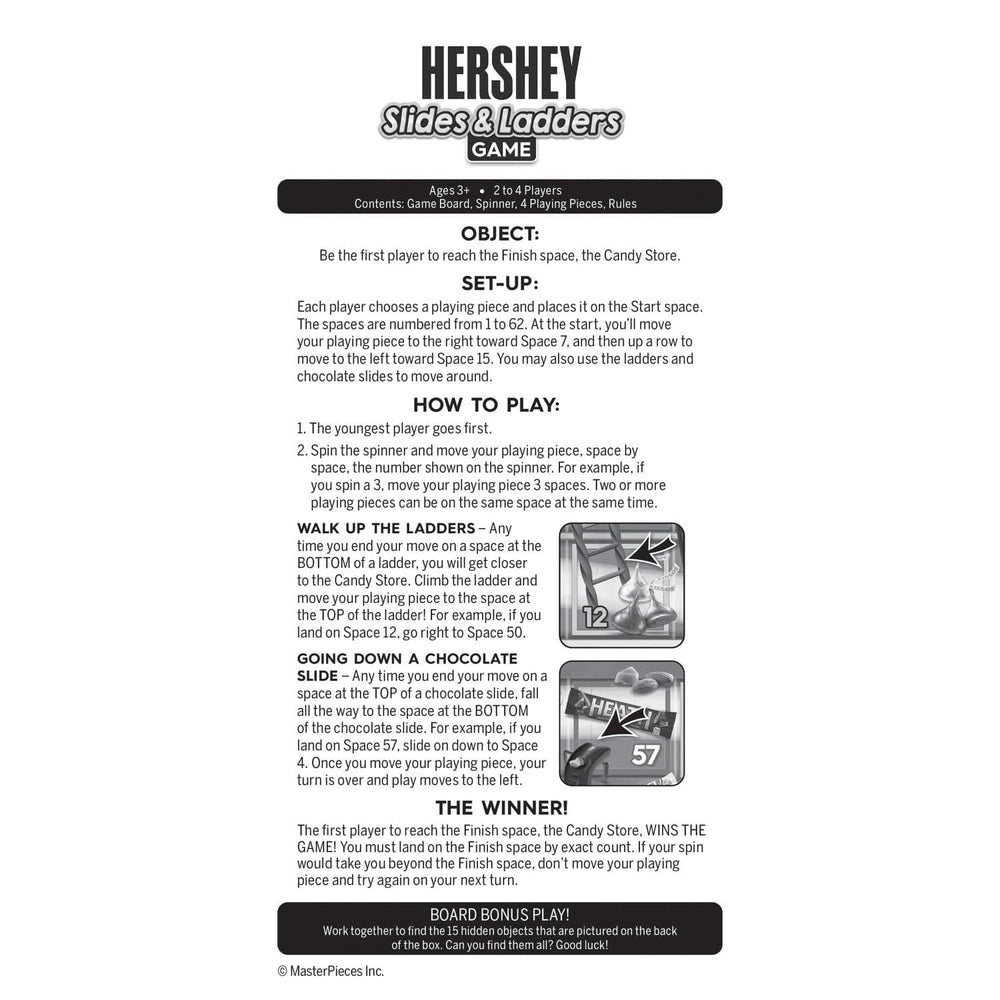 Hershey's - Slides and Ladders Board Game (ONLINE ORDER ONLY)