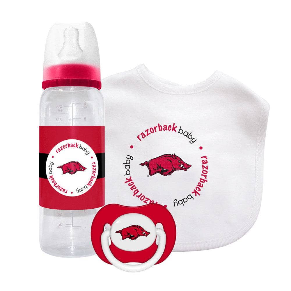 Arkansas Razorbacks - 3-Piece Baby Gift Set (ONLINE ORDER ONLY)