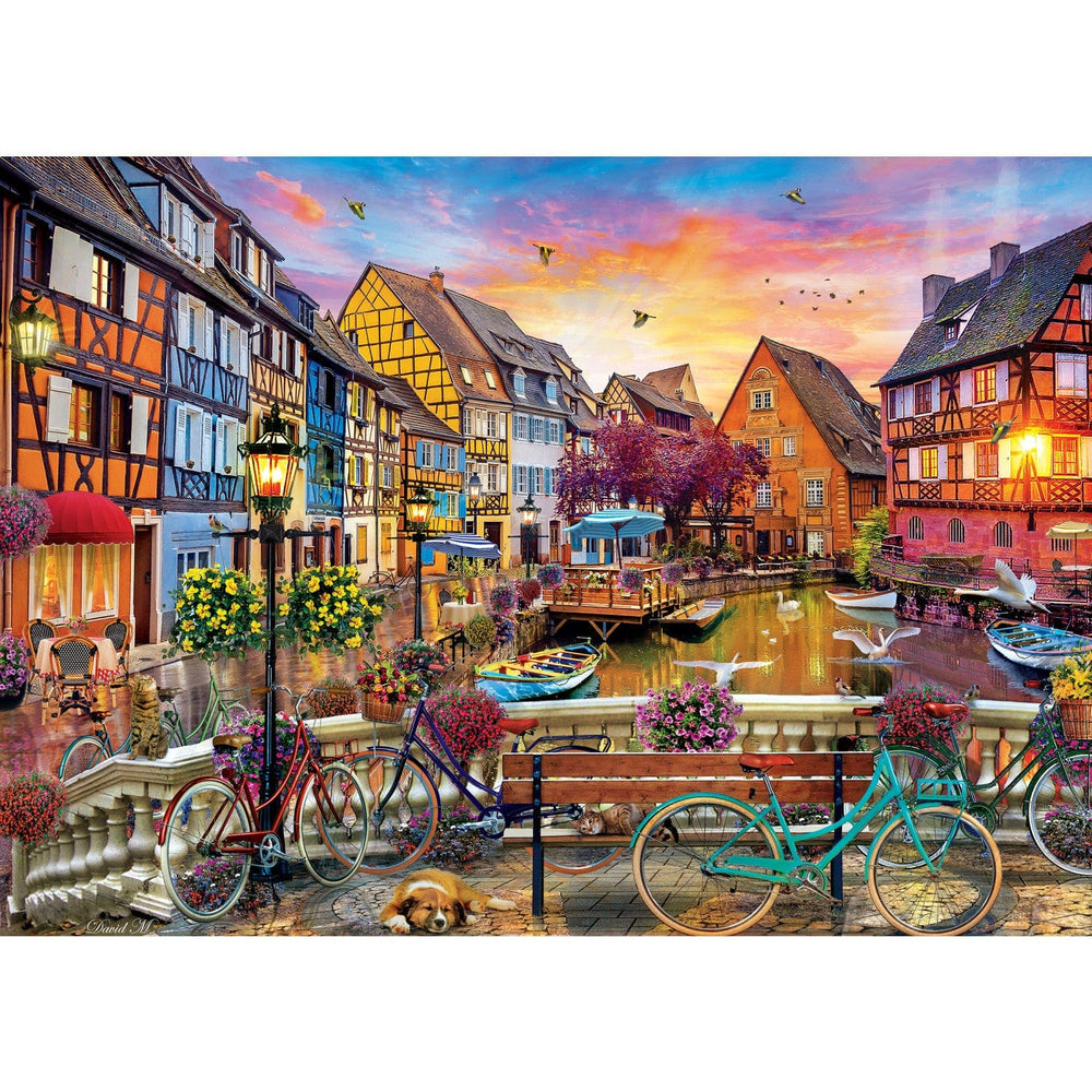 Travel Diary - Cycling at Colmar 500 Piece Jigsaw Puzzle (ONLINE ORDER ONLY)