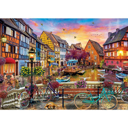 Travel Diary - Cycling at Colmar 500 Piece Jigsaw Puzzle (ONLINE ORDER ONLY)