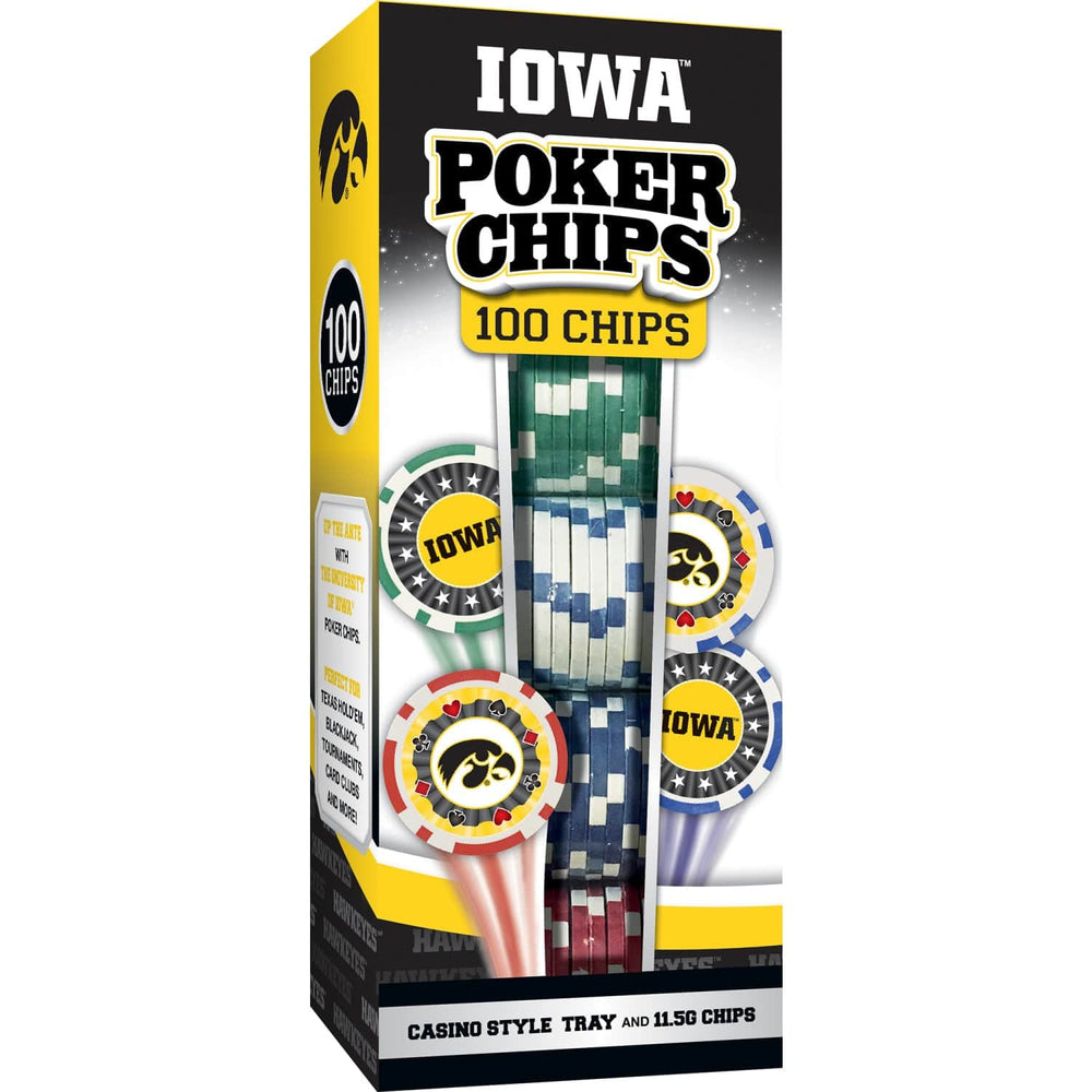 Iowa Hawkeyes 100 Piece Poker Chips (ONLINE ORDER ONLY)