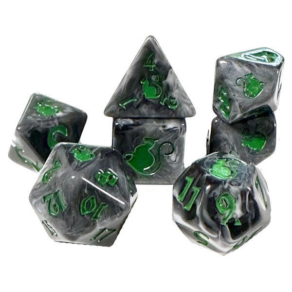 7-Set Polyhedral Dice - Kitty Clacks: Trixie (ONLINE ORDER ONLY)