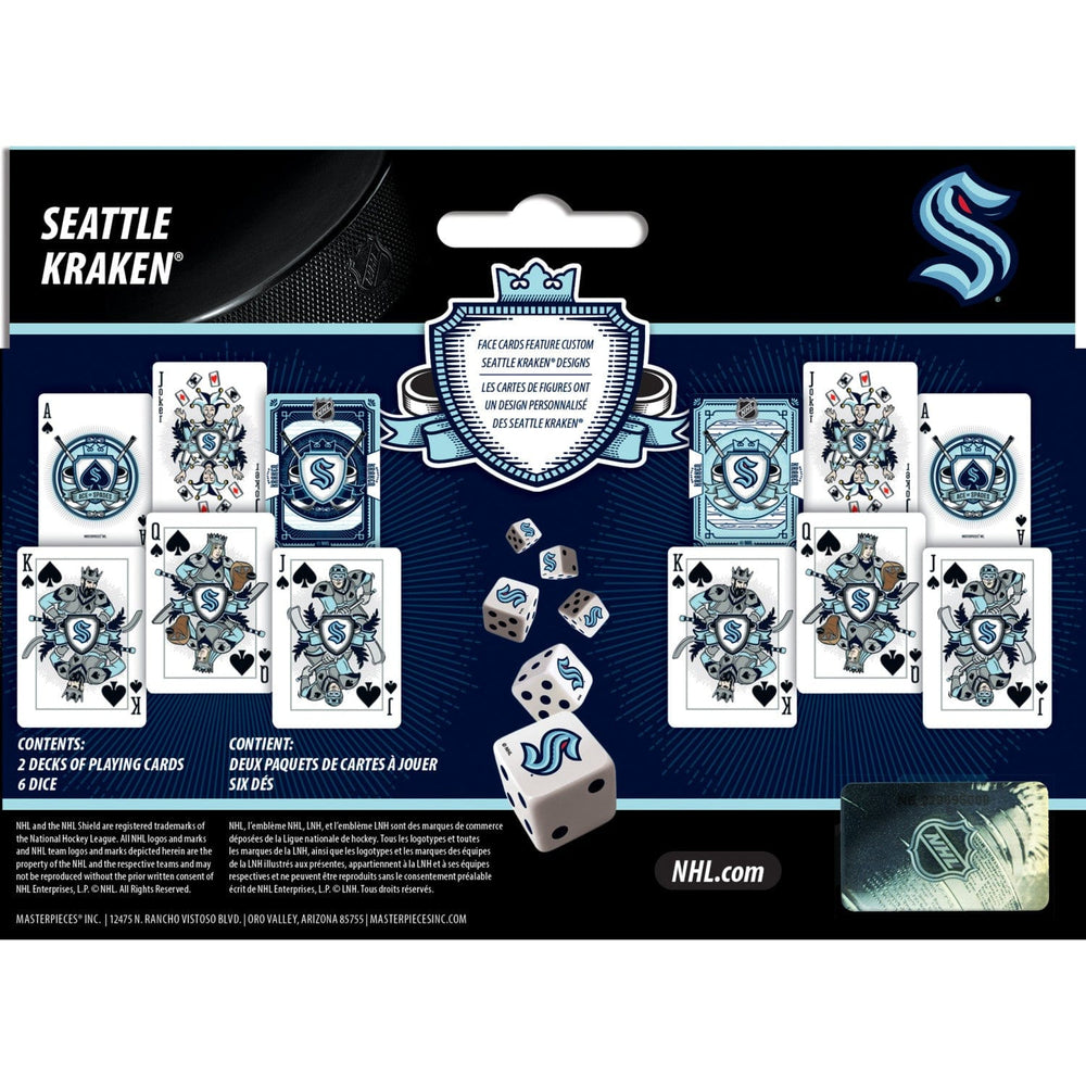 Seattle Kraken - 2-Pack Playing Cards & Dice Set (ONLINE ORDER ONLY)