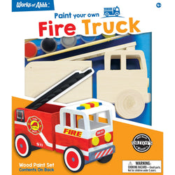Firetruck Wood Craft & Paint Kit (ONLINE ORDER ONLY)