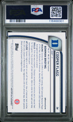 Graded 2024 Topps Bowman Chrome U Cooper Flagg #16 Green Shimmer Rookie RC Basketball Card PSA 10 Gem Mint (ONLINE ORDER ONLY)