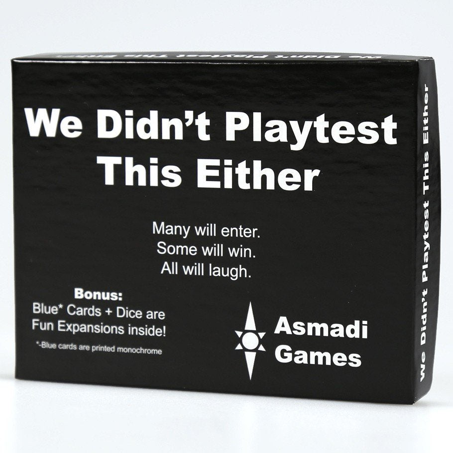 We Didn't Playtest This Either - Card Game (Online Order Only)