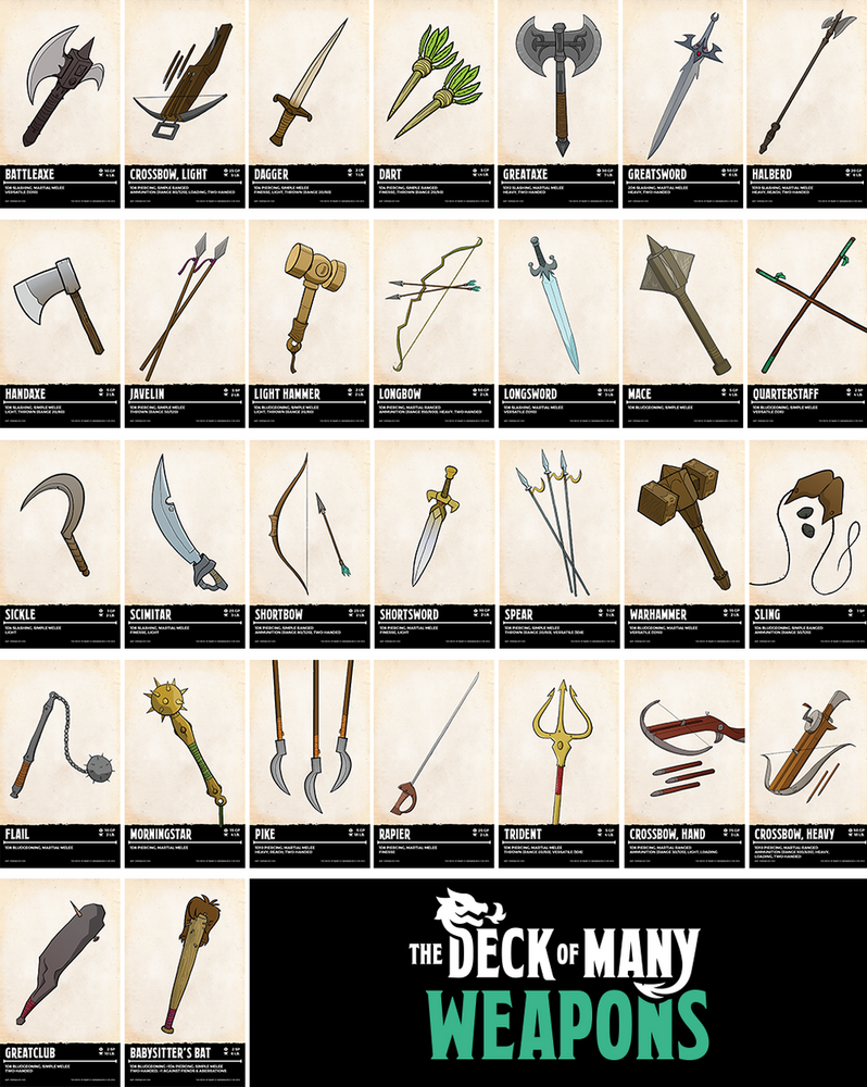 The Deck of Many: Weapons (ONLINE ORDER ONLY)