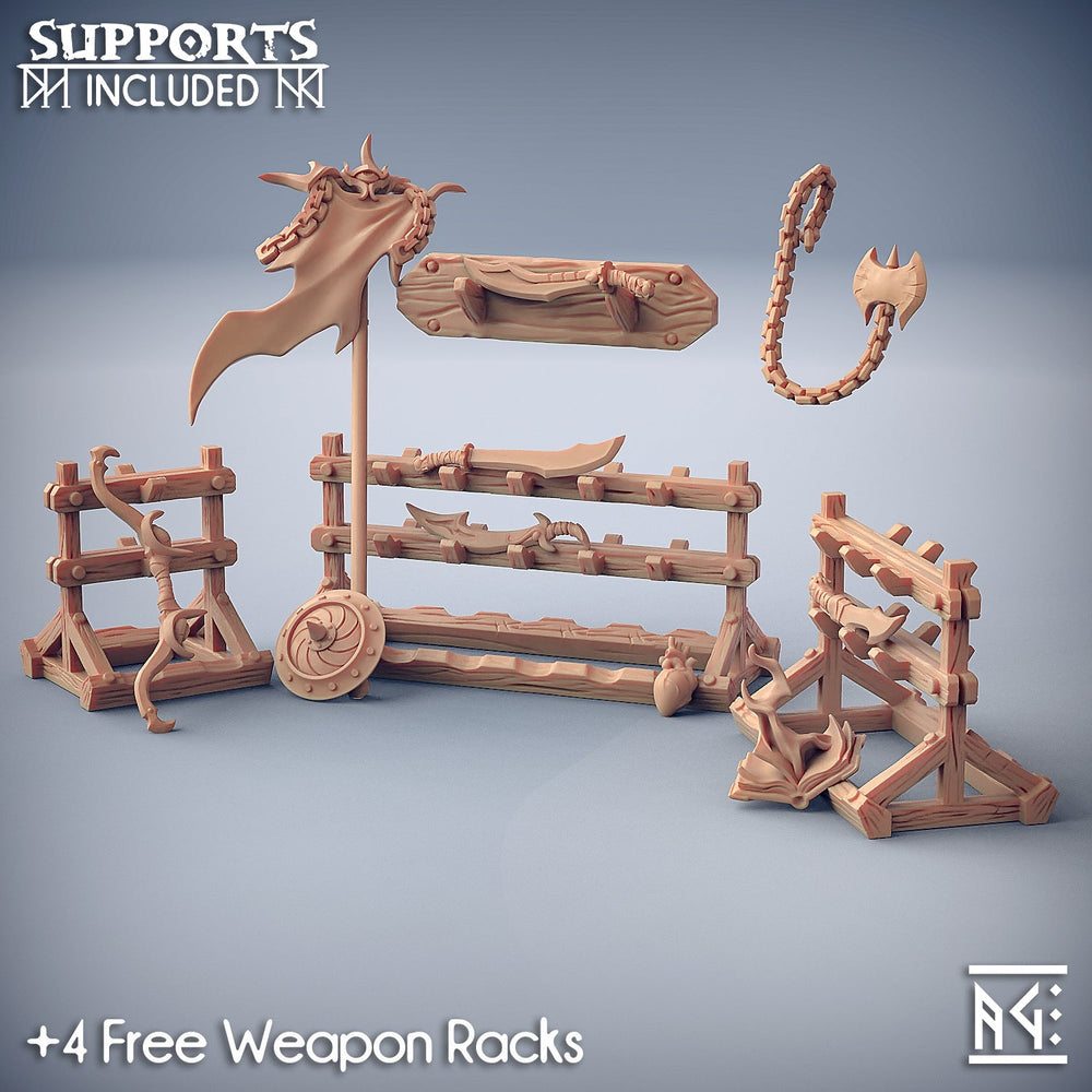 3D Printed Artisan Guild Standalone Weapons & Hands Maneaters Nagarots 28mm 32mm (Online Only)