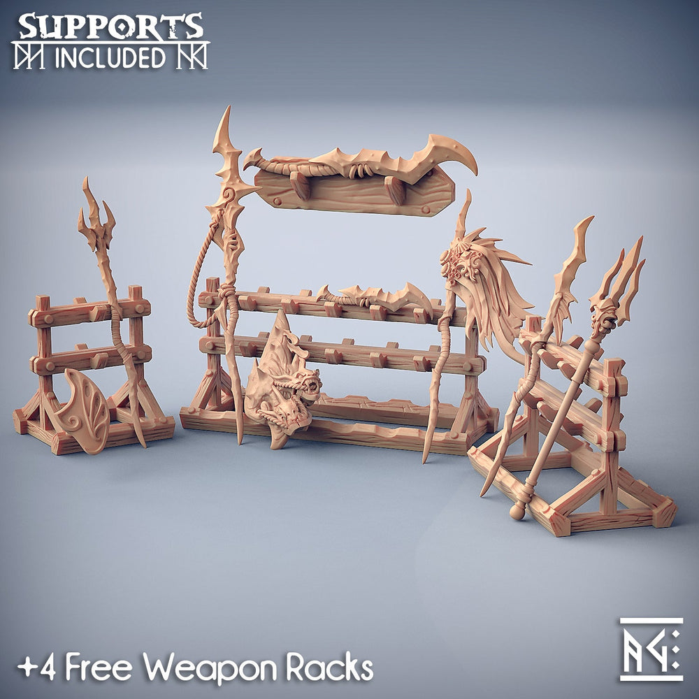 3D Printed Artisan Guild Standalone Weapons & Hands Sunken Kingdom 28mm 32mm (Online Only)