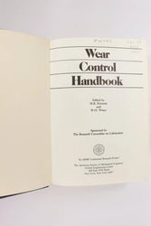 Wear Control Handbook (ONLINE ORDER ONLY)