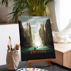 The Gates of Argonath - Paint By Numbers Kit (ONLINE ORDER ONLY)