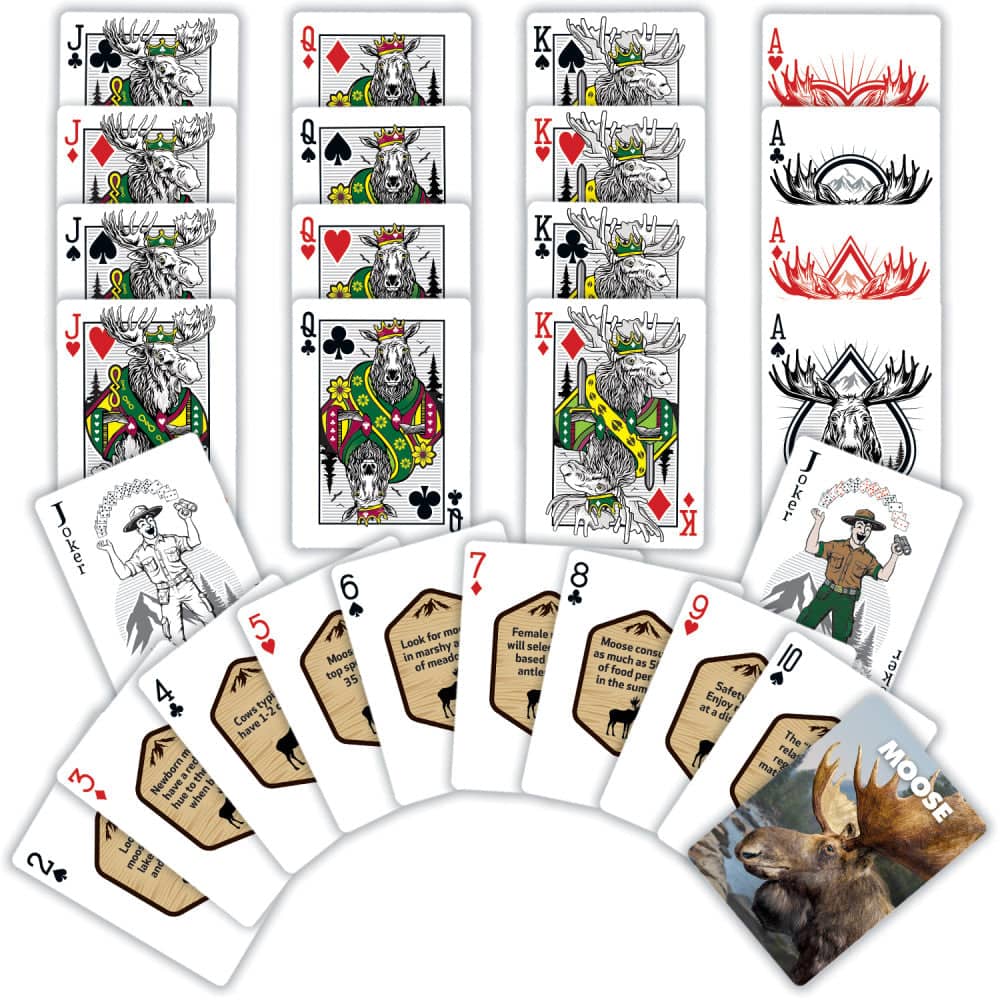 Moose Playing Cards - 54 Card Deck (ONLINE ORDER ONLY)