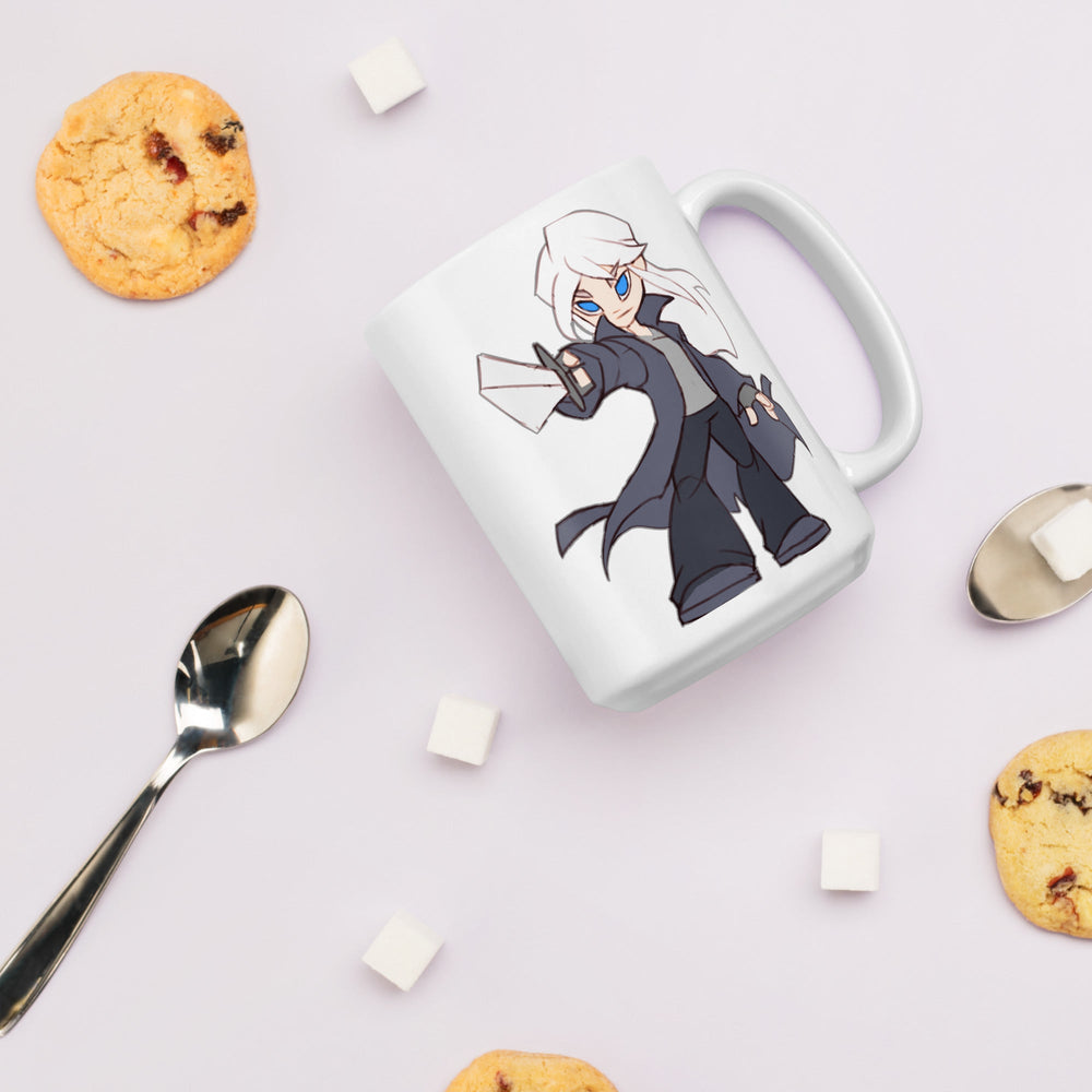 Urian Dark-Hunter white glossy 15 oz mug (ONLINE ORDER ONLY)