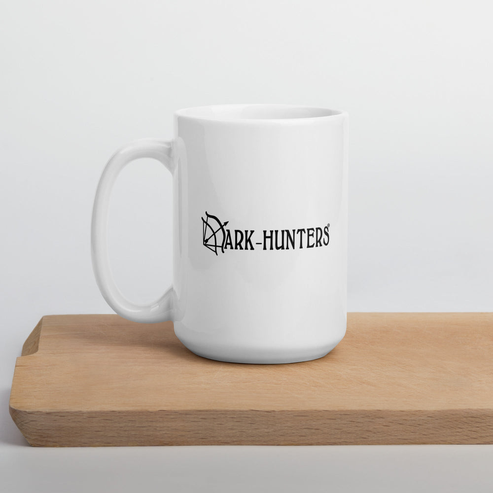 Urian Dark-Hunter white glossy 15 oz mug (ONLINE ORDER ONLY)