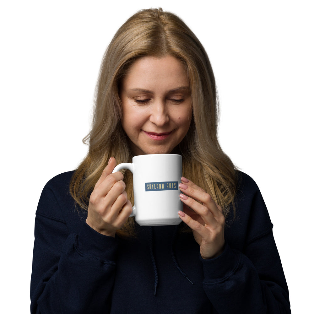 Skyland Arts Intrepid Fighter white glossy 15 oz mug (ONLINE ORDER ONLY)
