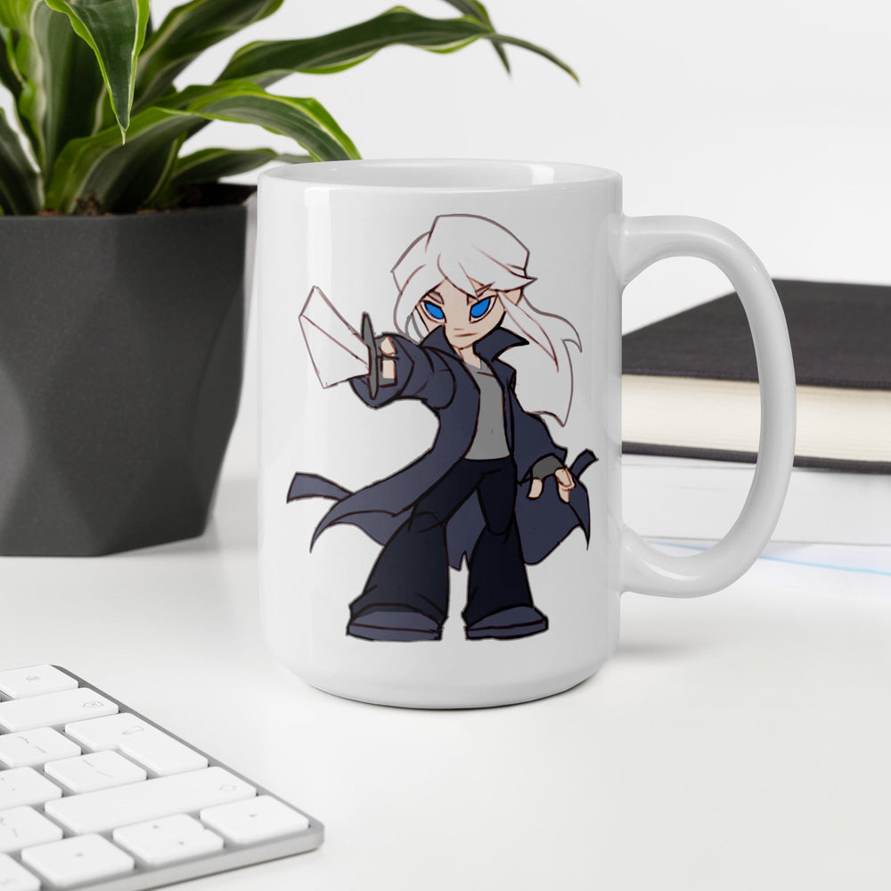 Urian Dark-Hunter white glossy 15 oz mug (ONLINE ORDER ONLY)