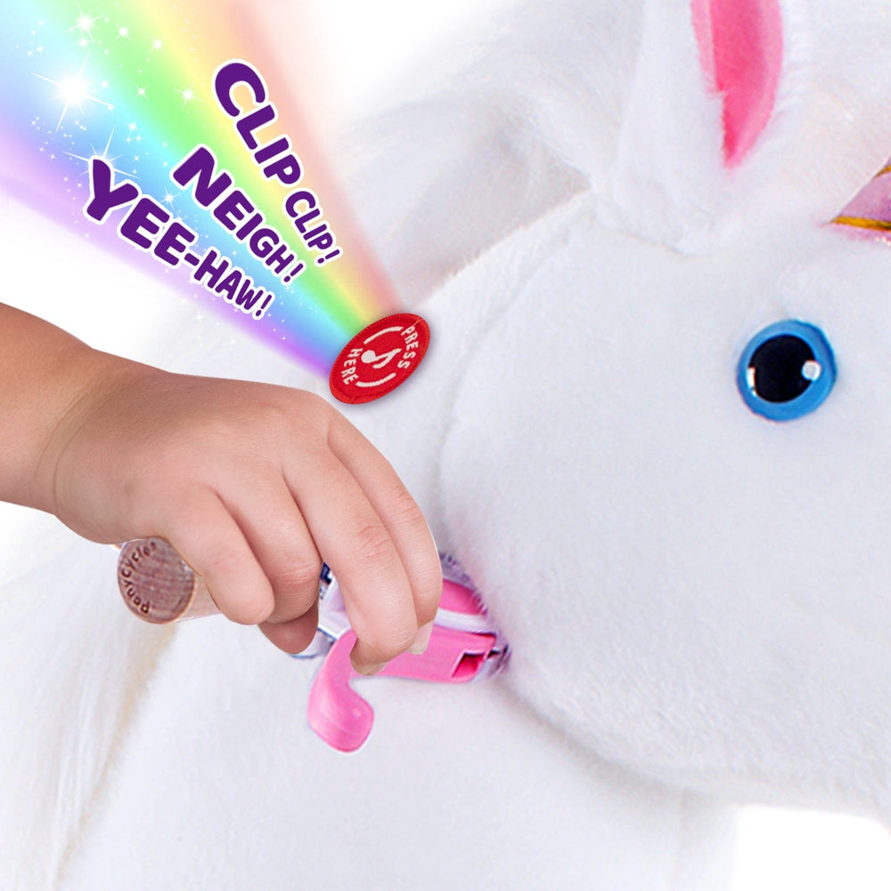 Model U Unicorn Ride-On Toy Age 3-4 White (ONLINE ORDER ONLY)