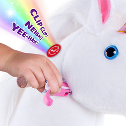 PonyCycle Unicorn Large Riding Unicorn White (ONLINE ORDER ONLY)