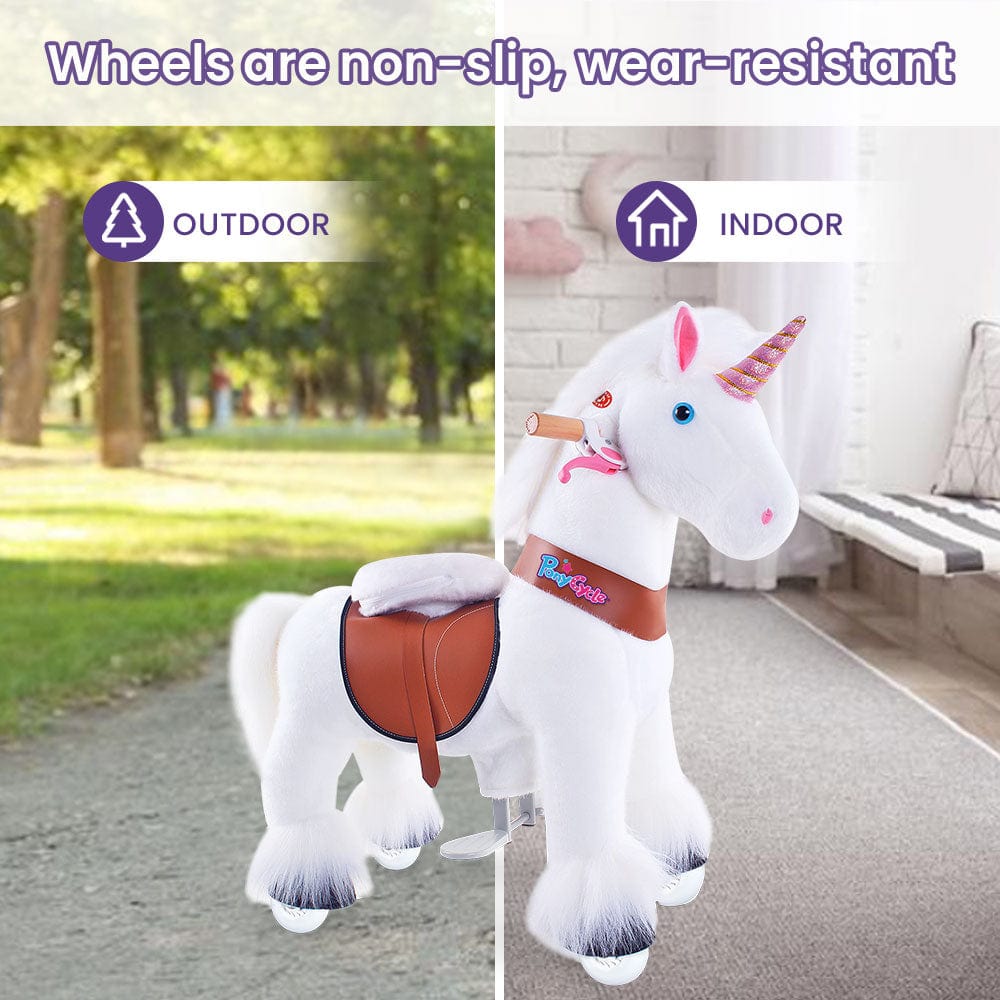 Model U Unicorn Ride-On Toy Age 3-4 White (ONLINE ORDER ONLY)