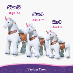 PonyCycle Unicorn Large Riding Unicorn White (ONLINE ORDER ONLY)