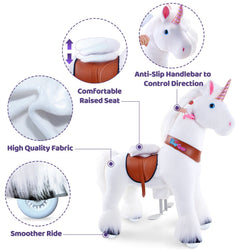 PonyCycle Unicorn Large Riding Unicorn White (ONLINE ORDER ONLY)