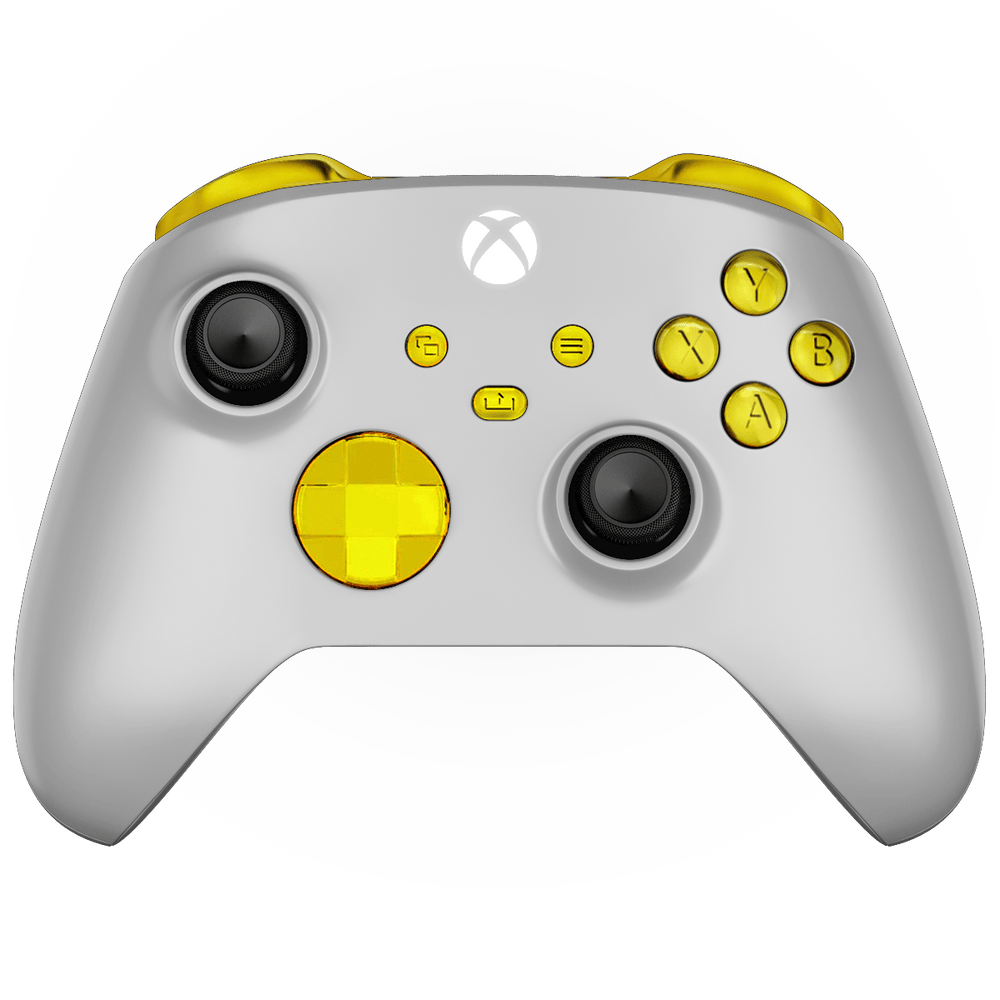 WHITE GOLD XBOX SERIES X CUSTOM MODDED CONTROLLER (Online Order Only)