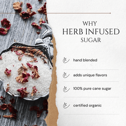 Rose Petal infused artisan culinary sugar (ONLINE ORDER ONLY)