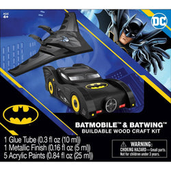 Batman - Batmobile & Batwing Wood Craft Kit (ONLINE ORDER ONLY)