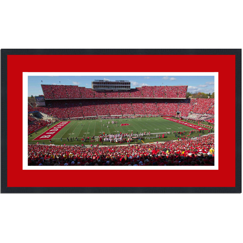 Framed Camp Randall Stadium Wisconsin Badgers 16x24 NCAA Football Photo Professionally Matted (ONLINE ORDER ONLY)