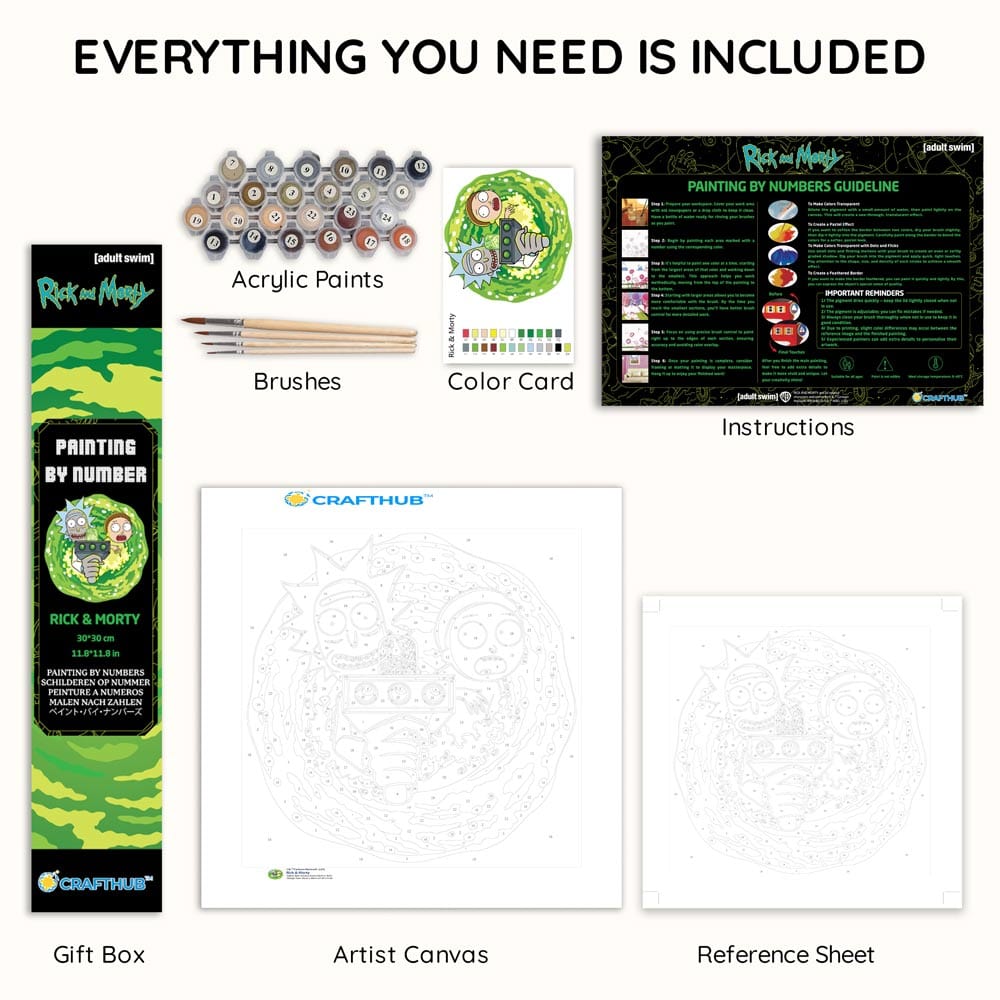 Rick & Morty - Paint By Numbers Kit (ONLINE ORDER ONLY)