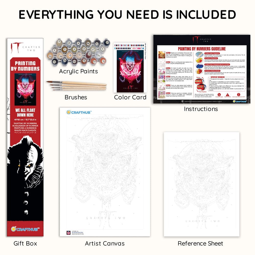 We All Float Down Here - Paint By Numbers Kit (ONLINE ORDER ONLY)