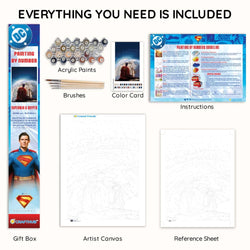 Superman & Krypto - Paint By Numbers Kit (ONLINE ORDER ONLY)