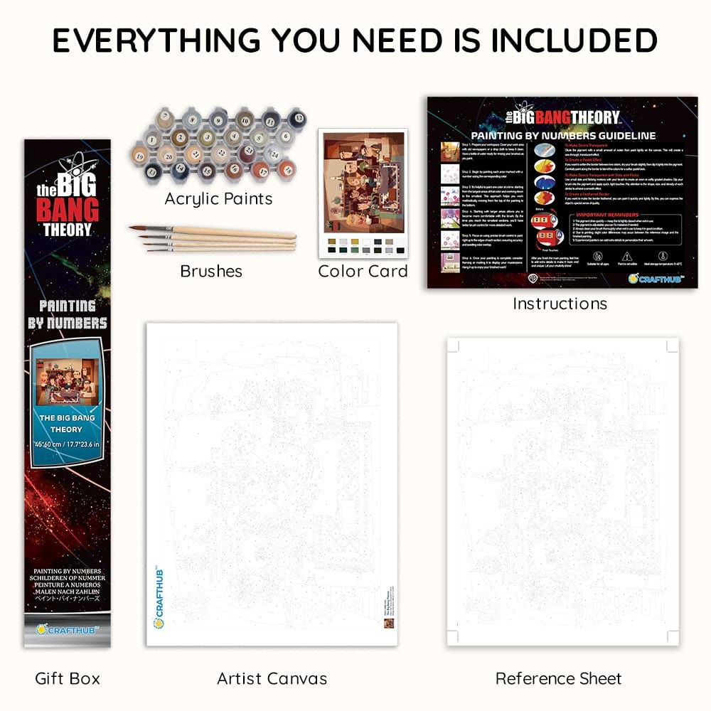 The Big Bang Theory - Paint By Numbers Kit (ONLINE ORDER ONLY)
