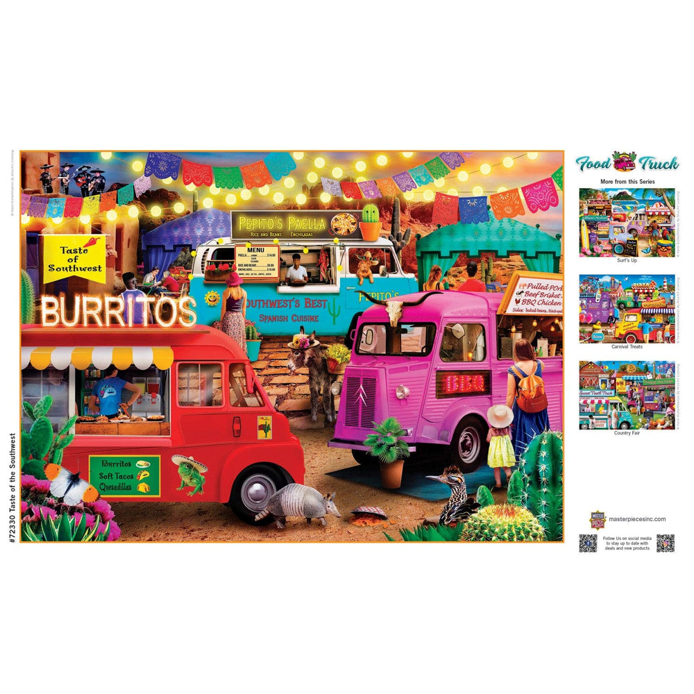 Food Truck Roundup - Taste of the Southwest 1000 Piece Jigsaw Puzzle (ONLINE ORDER ONLY)
