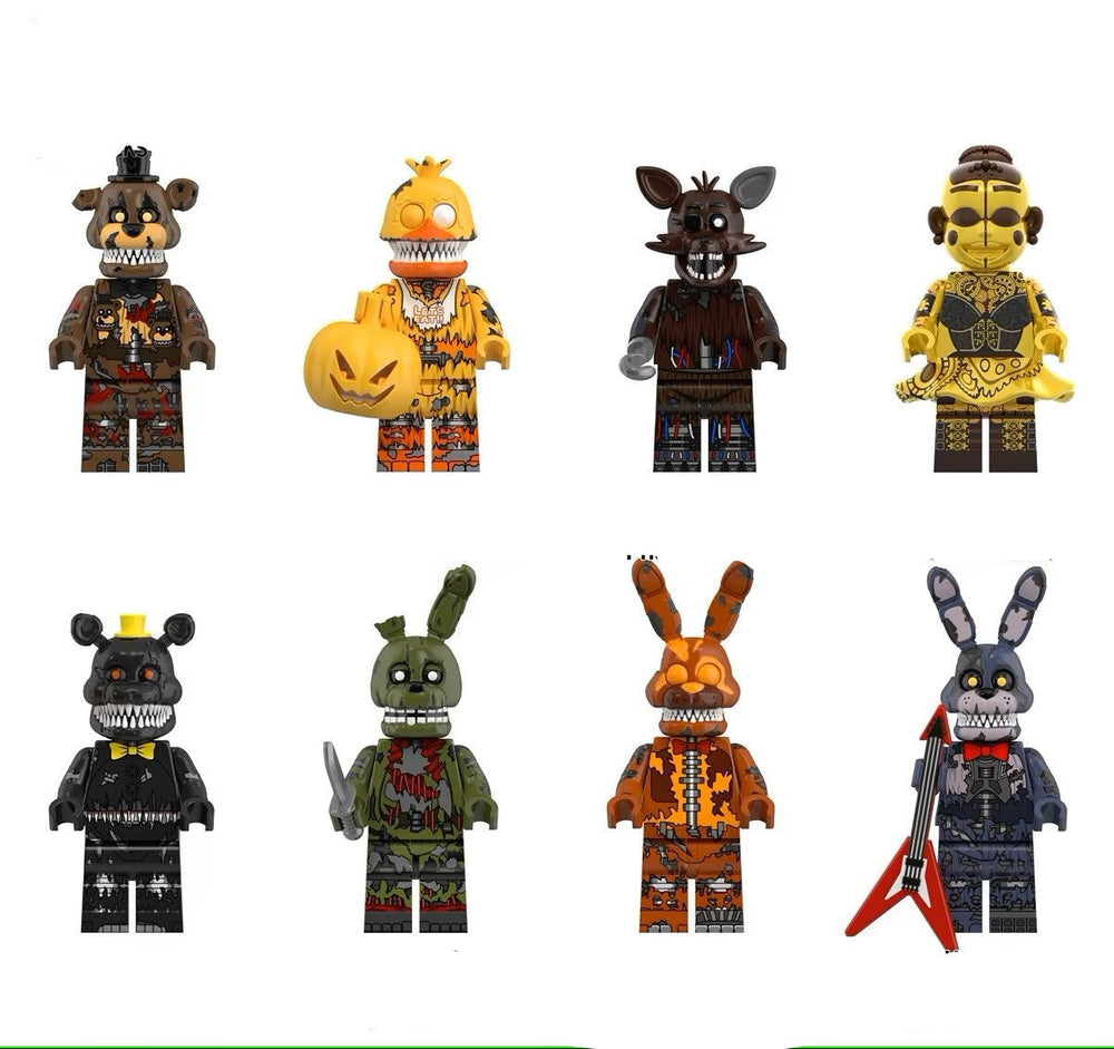 Night Shift Animatronics – Custom Horror Minifig Set (Online Only)