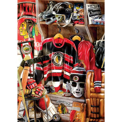 Chicago Blackhawks - Locker Room 500 Piece Jigsaw Puzzle (ONLINE ORDER ONLY)