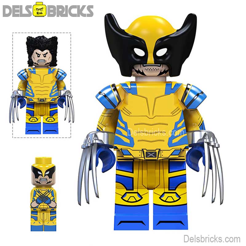Wolverine Yellow & Blue Suit X-Men & Deadpool 3 Lego Marvel Minifigures (ONLINE ORDER ONLY)