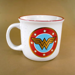 Wonder Woman DC Comics Logo 14oz Ceramic Campfire Mug (ONLINE ORDER ONLY)