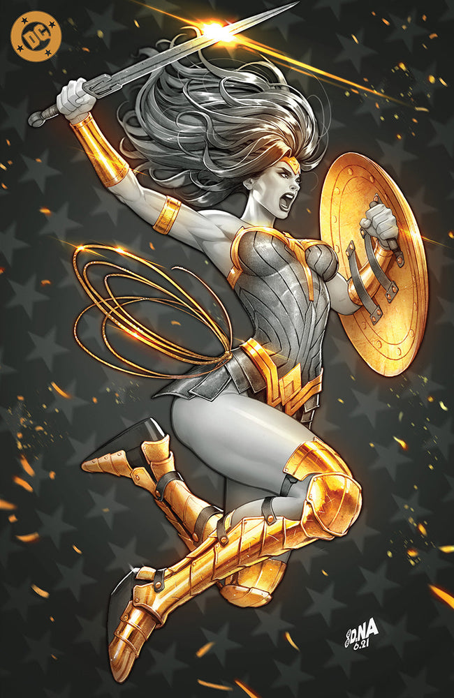 [FOIL] WONDER WOMAN #14 DAVID NAKAYAMA NYCC 2024 BLACK & GOLD EXCLUSIVE VIRGIN PREMIUM VAR  (10/23/2024) (ONLINE ORDER ONLY)
