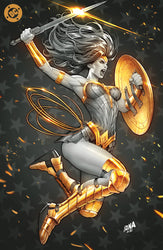 [FOIL] WONDER WOMAN #14 DAVID NAKAYAMA NYCC 2024 BLACK & GOLD EXCLUSIVE VIRGIN PREMIUM VAR  (10/23/2024) (ONLINE ORDER ONLY)