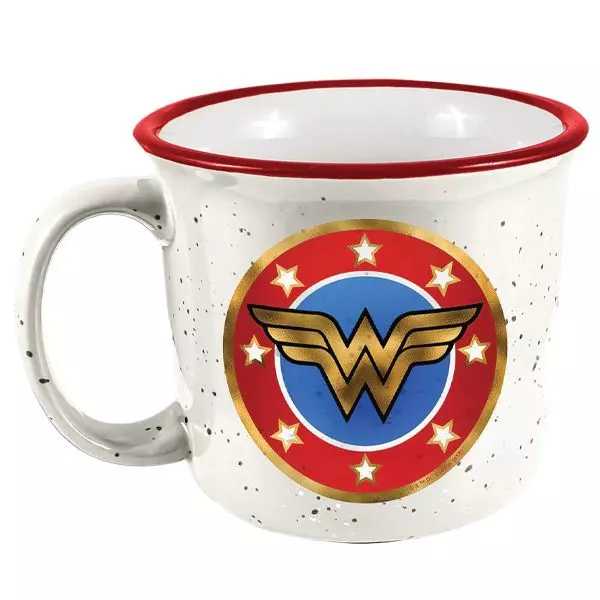 Wonder Woman DC Comics Logo 14oz Ceramic Campfire Mug (ONLINE ORDER ONLY)