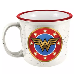 Wonder Woman DC Comics Logo 14oz Ceramic Campfire Mug (ONLINE ORDER ONLY)