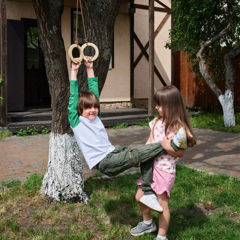 Wooden gymnastic rings for kids (ONLINE ORDER ONLY)