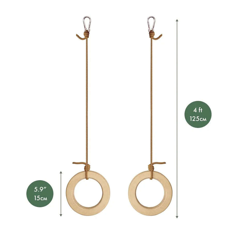 Wooden gymnastic rings for kids (ONLINE ORDER ONLY)